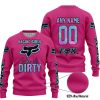 RACING GIRLS LIKE IT DIRTY - FOX RACING - PINK 1 V1 - SWEATER UGLY