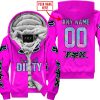 RACING GIRLS LIKE IT DIRTY - FOX RACING - PINK V1 - FLEECE ZIP HOODIE