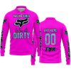 RACING GIRLS LIKE IT DIRTY - FOX RACING - PINK V1 - LONG SLEEVE POLO SHIRT
