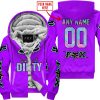 RACING GIRLS LIKE IT DIRTY - FOX RACING - PURPLE V1 - FLEECE ZIP HOODIE