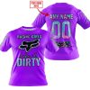 RACING GIRLS LIKE IT DIRTY - FOX RACING - PURPLE V1 - T-SHIRT