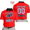 RACING GIRLS LIKE IT DIRTY - FOX RACING - RED V1 - POLO SHIRT