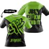 JUST FKCN SEND IT - 3D ALL OVER PRINTED - FOX RACING & MONSTER ENERGY - T-SHIRT