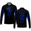 WHAT THE FOX – LIMITED EDITION – YAMAHA - BLACK BLUE - LONG SLEEVE POLO SHIRT