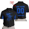 WHAT THE FOX – LIMITED EDITION – YAMAHA - BLACK BLUE - POLO SHIRT