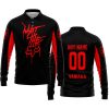 WHAT THE FOX – LIMITED EDITION – YAMAHA - BLACK RED - LONG SLEEVE POLO SHIRT