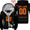 GO FOX YOUR SELF – LIMITED EDITION – ALPINESTARS - BLACK ORANGE - FLEECE ZIP HOODIE