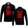 GO FOX YOUR SELF – LIMITED EDITION – ALPINESTARS - BLACK RED - LONG SLEEVE POLO SHIRT