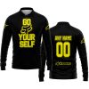 GO FOX YOUR SELF – LIMITED EDITION – ALPINESTARS - BLACK YELLOW - LONG SLEEVE POLO SHIRT