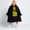 GO FOX YOUR SELF – LIMITED EDITION – ALPINESTARS - BLACK YELLOW - OODIE BLANKET HOODIE