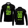 GO FOX YOUR SELF – LIMITED EDITION – CAN AM - BLACK GREEN 1 - LONG SLEEVE POLO SHIRT