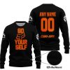 GO FOX YOUR SELF – LIMITED EDITION – CAN AM - BLACK ORANGE - SWEATER UGLY
