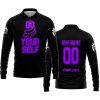 GO FOX YOUR SELF – LIMITED EDITION – CAN AM - BLACK PURPLE - LONG SLEEVE POLO SHIRT