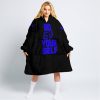 GO FOX YOUR SELF – LIMITED EDITION – FLY RACING - BLACK BLUE - OODIE BLANKET HOODIE