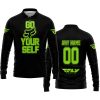 GO FOX YOUR SELF – LIMITED EDITION – FLY RACING - BLACK GREEN 1 - LONG SLEEVE POLO SHIRT