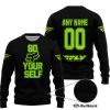 GO FOX YOUR SELF – LIMITED EDITION – FLY RACING - BLACK GREEN 1 - SWEATER UGLY