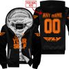 GO FOX YOUR SELF – LIMITED EDITION – FLY RACING - BLACK ORANGE - FLEECE ZIP HOODIE