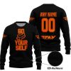 GO FOX YOUR SELF – LIMITED EDITION – FLY RACING - BLACK ORANGE - SWEATER UGLY