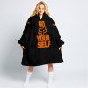 GO FOX YOUR SELF – LIMITED EDITION – FLY RACING - BLACK ORANGE - OODIE BLANKET HOODIE