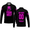 GO FOX YOUR SELF – LIMITED EDITION – FLY RACING - BLACK PINK - LONG SLEEVE POLO SHIRT