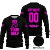 GO FOX YOUR SELF – LIMITED EDITION – FLY RACING - BLACK PINK - SWEATER UGLY