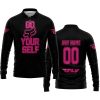 GO FOX YOUR SELF – LIMITED EDITION – FLY RACING - BLACK PINK 1 - LONG SLEEVE POLO SHIRT