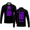 GO FOX YOUR SELF – LIMITED EDITION – FLY RACING - BLACK PURPLE - LONG SLEEVE POLO SHIRT