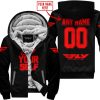 GO FOX YOUR SELF – LIMITED EDITION – FLY RACING - BLACK RED - FLEECE ZIP HOODIE