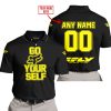 GO FOX YOUR SELF – LIMITED EDITION – FLY RACING - BLACK YELLOW - POLO SHIRT