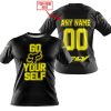 GO FOX YOUR SELF – LIMITED EDITION – FLY RACING - BLACK YELLOW - T-SHIRT