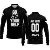 GO FOX YOUR SELF – LIMITED EDITION – FXR - BLACK WHITE - LONG SLEEVE POLO SHIRT