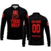 GO FOX YOUR SELF – LIMITED EDITION – GAS GAS - BLACK RED - LONG SLEEVE POLO SHIRT