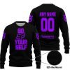 GO FOX YOUR SELF – LIMITED EDITION – HUSQVARNA - BLACK PURPLE - SWEATER UGLY
