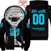 GO FOX YOUR SELF – LIMITED EDITION – HUSQVARNA - BLACK SKY BLUE - FLEECE ZIP HOODIE