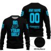 GO FOX YOUR SELF – LIMITED EDITION – HUSQVARNA - BLACK SKY BLUE - SWEATER UGLY