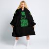 GO FOX YOUR SELF – LIMITED EDITION – MONSTER ENERGY - BLACK GREEN - OODIE BLANKET HOODIE
