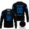 GO FOX YOUR SELF – LIMITED EDITION – POLARIS - BLACK BLUE - SWEATER UGLY