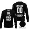 GO FOX YOUR SELF – LIMITED EDITION – ROCKSTAR ENERGY - BLACK WHITE - SWEATER UGLY