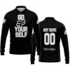 GO FOX YOUR SELF – LIMITED EDITION – TROY LEE DESIGNS - BLACK WHITE - LONG SLEEVE POLO SHIRT