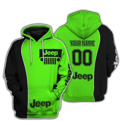 Limited Edition - Custom Name Jeep - Black Green