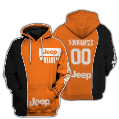 Limited Edition - Custom Name Jeep - Black Orange