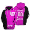 Limited Edition - Custom Name Jeep - Black Pink