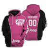 Limited Edition - Custom Name Jeep - Black Pink 1