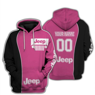 Limited Edition - Custom Name Jeep - Black Pink 1
