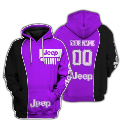 Limited Edition - Custom Name Jeep - Black Purple