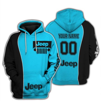 Limited Edition - Custom Name Jeep - Black Sky Blue