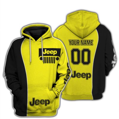 Limited Edition - Custom Name Jeep - Black Yellow