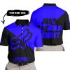 JUST GONNA SEND IT - 3D ALL OVER PRINTED - FOX RACING - BLUE - POLO SHIRT