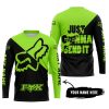 JUST GONNA SEND IT - 3D ALL OVER PRINTED - FOX RACING - GREEN 1 - JERSEY