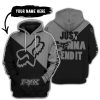 JUST GONNA SEND IT - 3D ALL OVER PRINTED - FOX RACING - GREY
